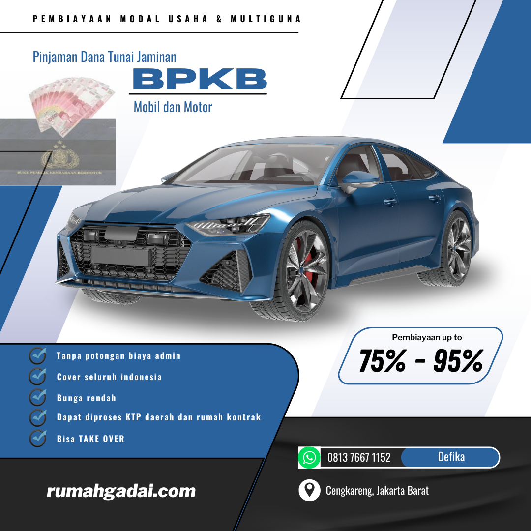 Gadai BPKB Mobil Lenteng Agung Jakarta Selatan